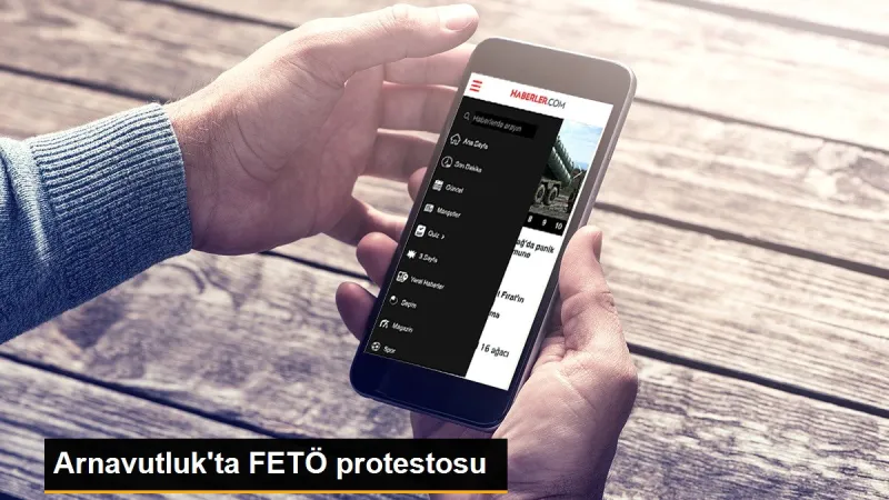 Arnavutluk'ta FETÖ protestosu - Son Dakika