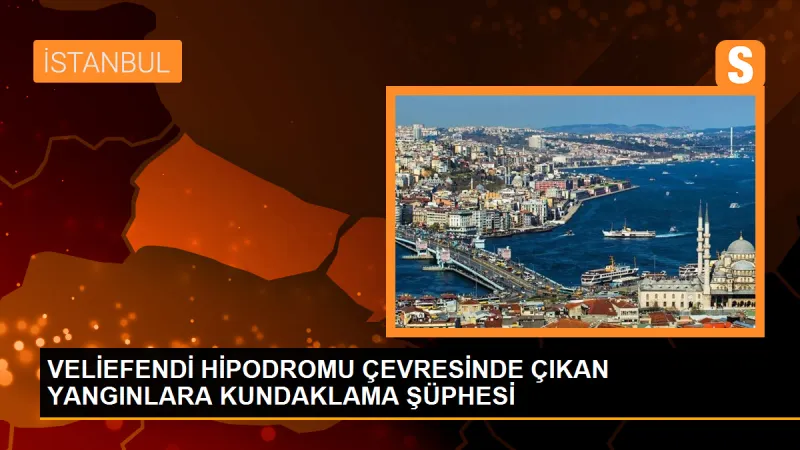 Bakırköy Veliefendi Hipodromu'nda Kamyonetler Yanarak Kül Oldu