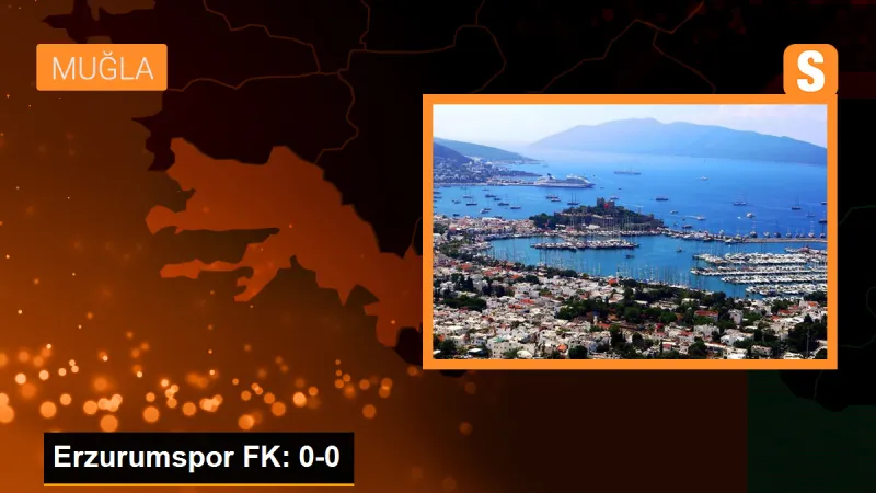 Bodrum FK ile Erzurumspor FK 0-0 Berabere Kaldı