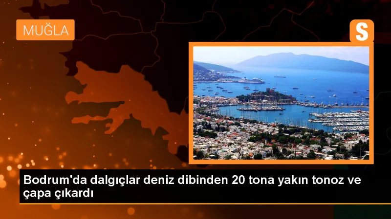 Bodrum'da Deniz Dibinden 20 Tonoz ve Çapa Çıkarıldı