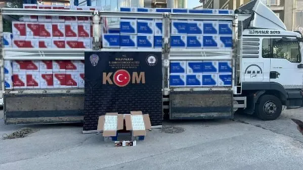 Bolu'da 5 Milyon TL Değerinde Bandrolsüz Tütün Ele Geçirildi