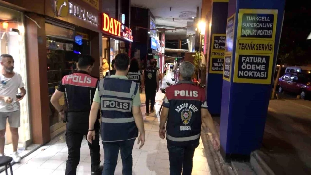 Bursa'da Asayiş Uygulaması: 11 İş Yerine İşlem Yapıldı, 480 Kişi Sorgulandı