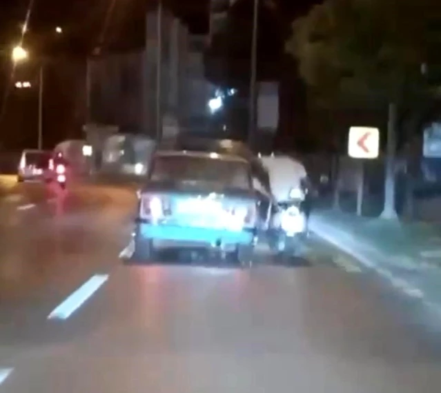 Bursa'da Tehlikeli Trafik Anı - Son Dakika