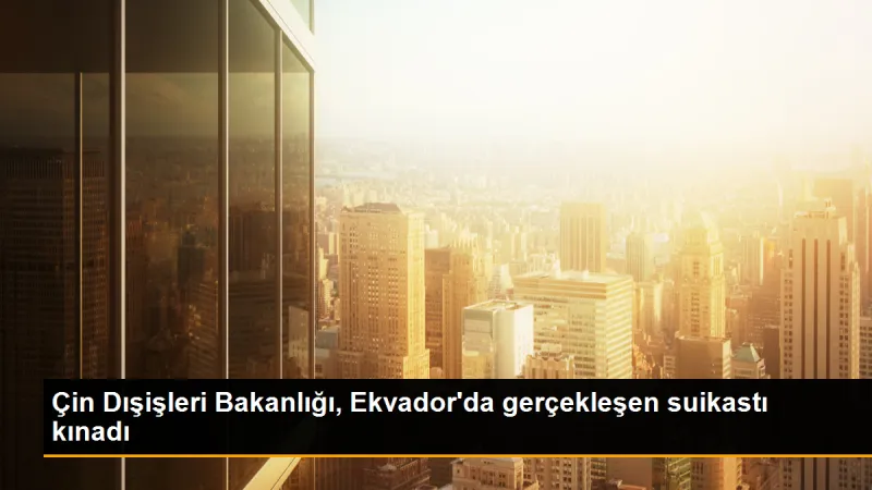 Çin Dışişleri Bakanlığı, Ekvador'da gerçekleşen suikastı kınadı