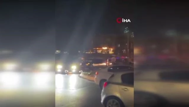 'Dur' ihtarına uymadı, kaçarken polise tekme attı... O anlar kamerada