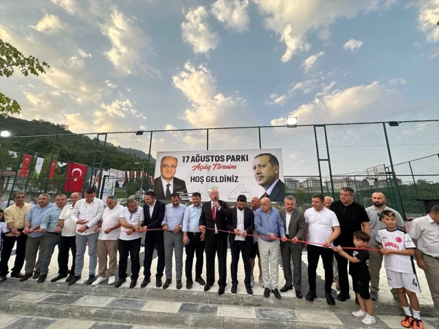 Düzce'de Marmara Depremi'nin yıl dönümünde '17 Ağustos Parkı' açıldı