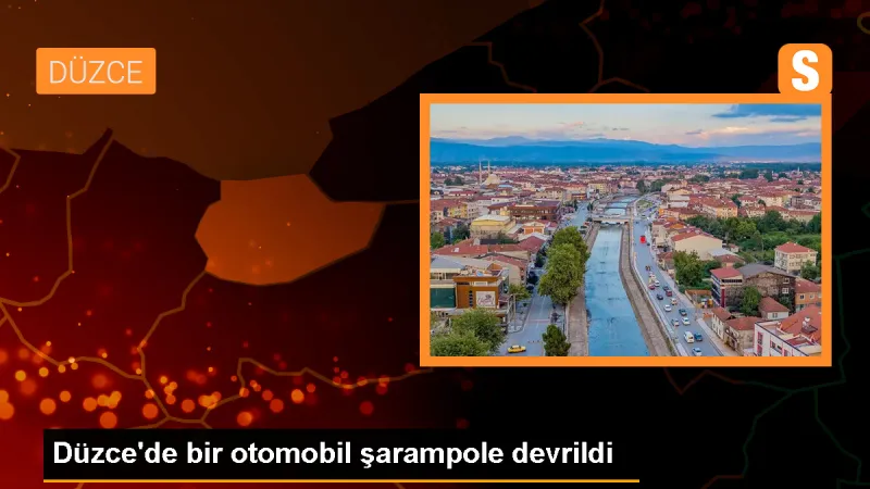 Düzce'de şarampole devrilen otomobilde kimse bulunamadı