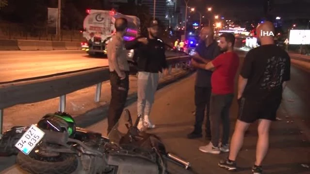 E-5'te 2 araç ve 1 motosiklet kazaya karıştı: 1 ölü