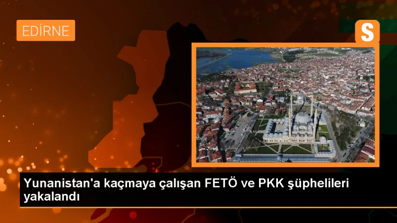 Edirne'de PKK ve FETÖ mensubu 4 zanlı yakalandı