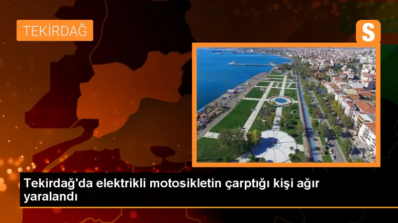 Elektrikli motosikletin çarptığı kişi ağır yaralandı