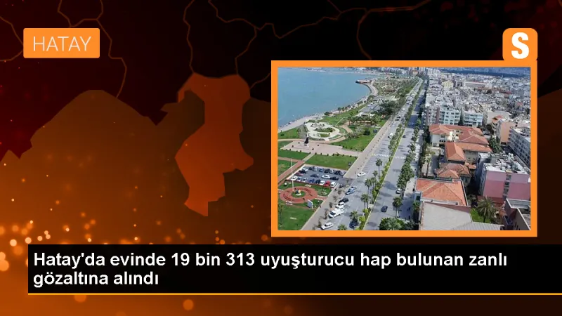 Hatay'da 19 bin 313 uyuşturucu hap ele geçirilen şüpheli yakalandı