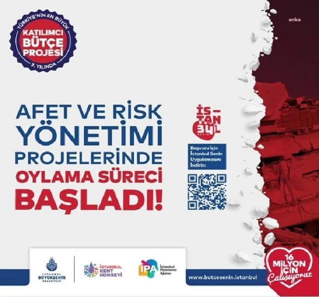 İBB'nin 'Bütçe Senin' Uygulaması İle Vatandaşlar Afet ve Risk Yönetimi Projelerine Oy Verebilecek