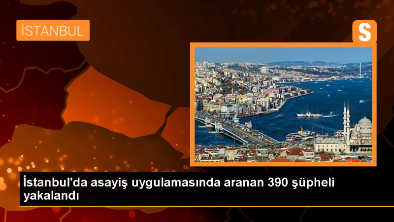 İstanbul'da yapılan asayiş uygulamasında 390 şüpheli yakalandı