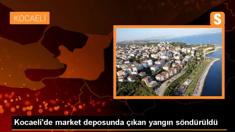 Kartepe'de bir marketin deposunda yangın çıktı