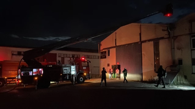 Kayseri'de mobilya fabrikasında yangın çıktı