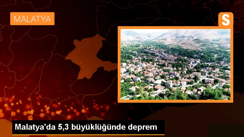 Malatya'da 5,3 büyüklüğünde deprem - Son Dakika
