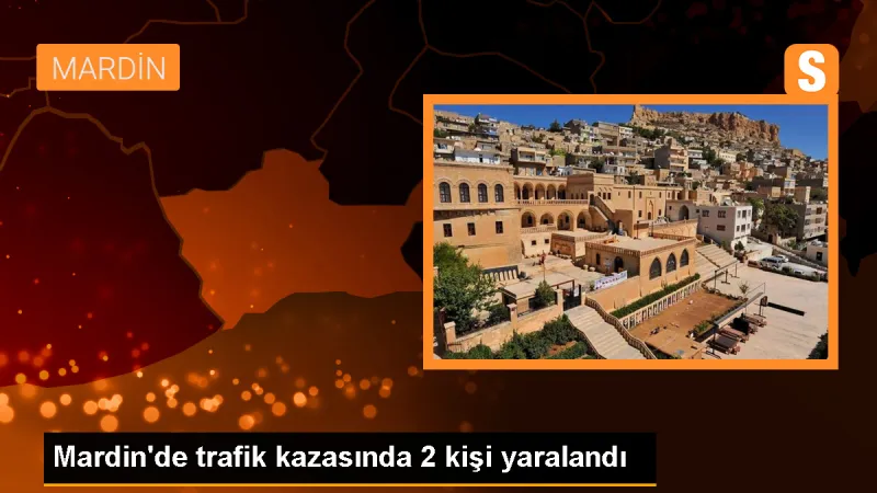 Mardin'de otomobil devrildi, 2 kişi yaralandı