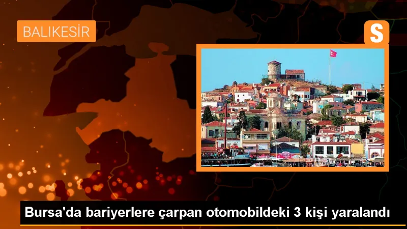 Mustafakemalpaşa'da trafik kazası: 3 kişi yaralandı