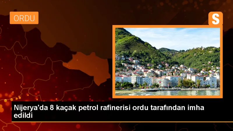 Nijerya'da çalıntı ham petrolün rafine edildiği 8 tesis imha edildi