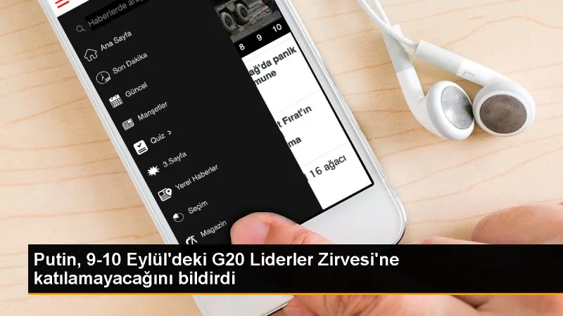 Putin, Hindistan'daki G20 Zirvesi'ne katılamayacak