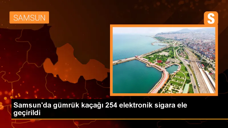 Samsun'da gümrük kaçağı 254 elektronik sigara ele geçirildi