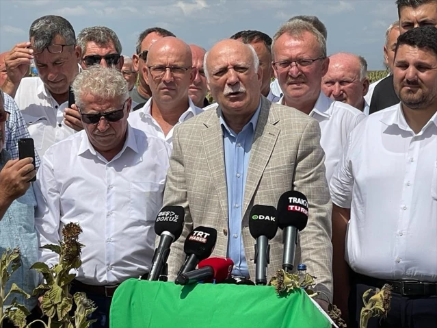 TZOB Genel Başkanı: Trakya'daki çiftçilere kuraklık yardımı yapılmalı