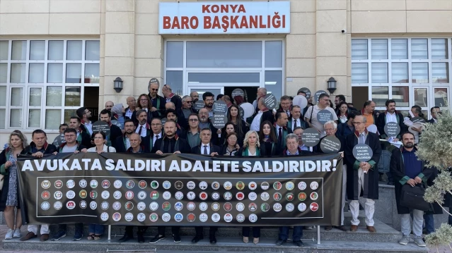 Konya Barosu, Avukatlara Yönelik Şiddeti Protesto Etti