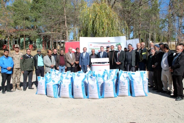 Bayburt'ta 550 Çiftçiye Devlet Katkılı Buğday Tohumu Dağıtıldı