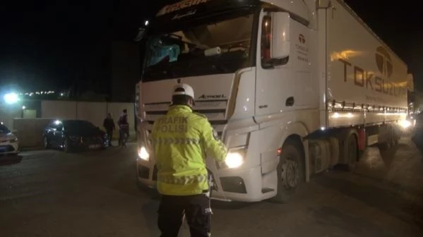 Kırıkkale'de ağır tonajlı araçlara denetim