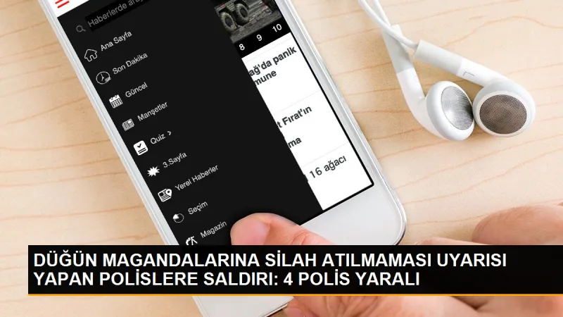 Konya'da düğünde polise saldırı: 4 polis yaralandı, 7 kişi gözaltına alındı