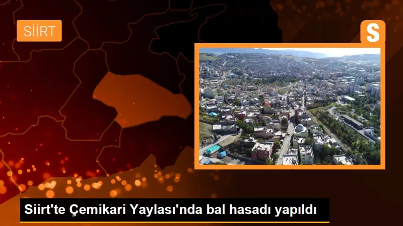 Siirt'te 2 bin 47 rakımlı Çemikare Yaylası'nda bal hasadı yapıldı