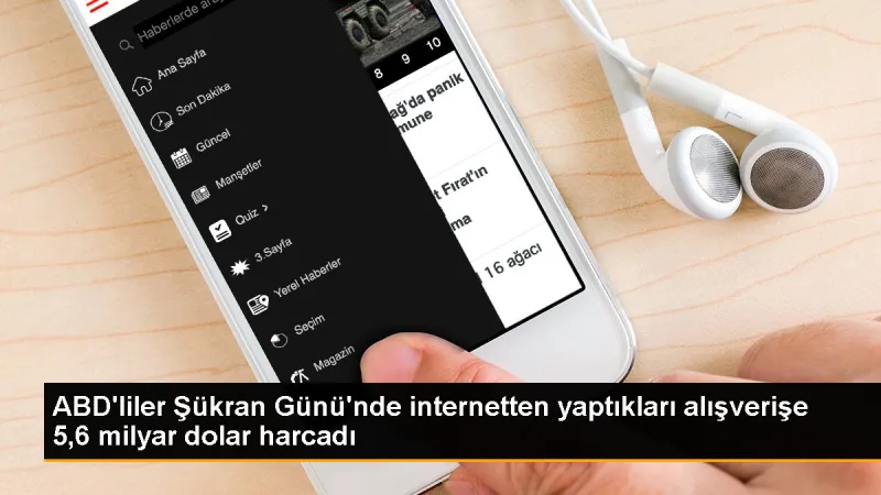 ABD'de Şükran Günü'nde Çevrim İçi Harcamalar Arttı