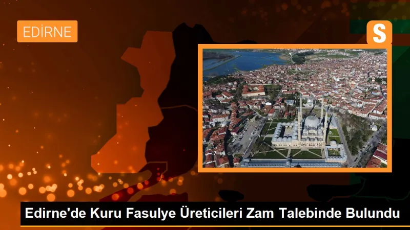 Edirne'de Kuru Fasulye Üreticileri Zam Talebinde Bulundu