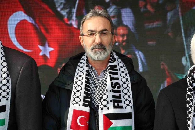 Konya'da binlerce vatandaş Filistin için yürüdü