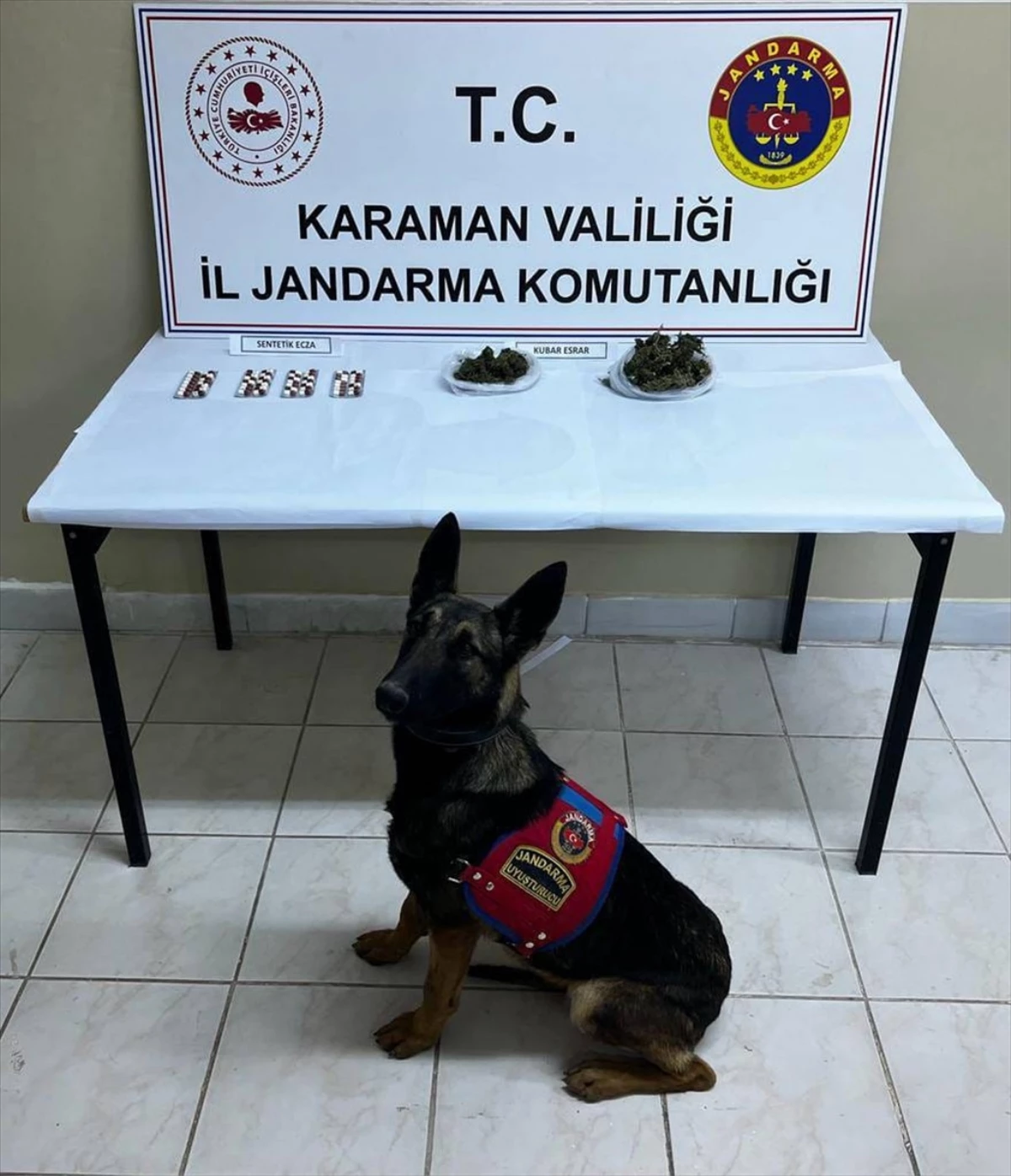Karaman'da düzenlenen uyuşturucu operasyonunda 2 kişi gözaltına alındı