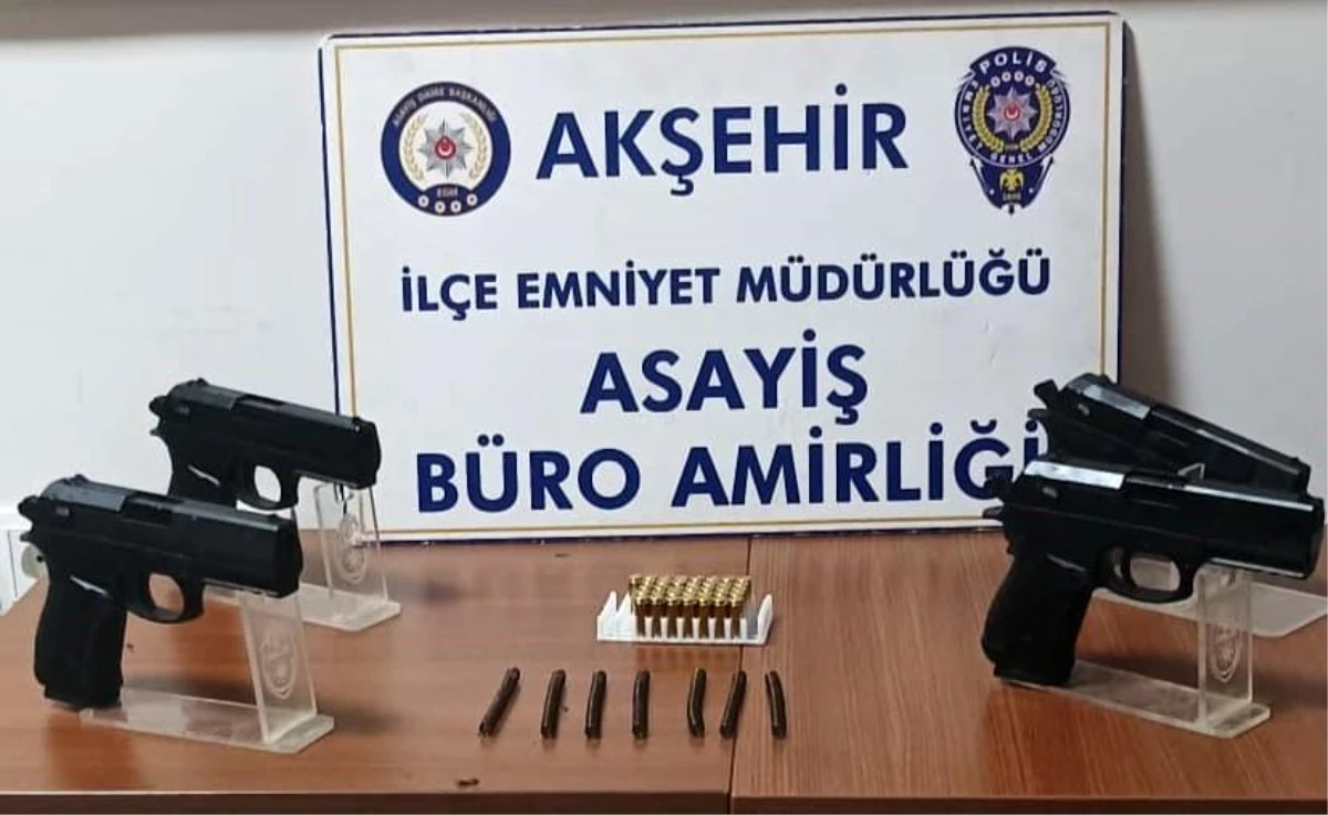Akşehir'de Fason Silah Operasyonu: 4 Gözaltı