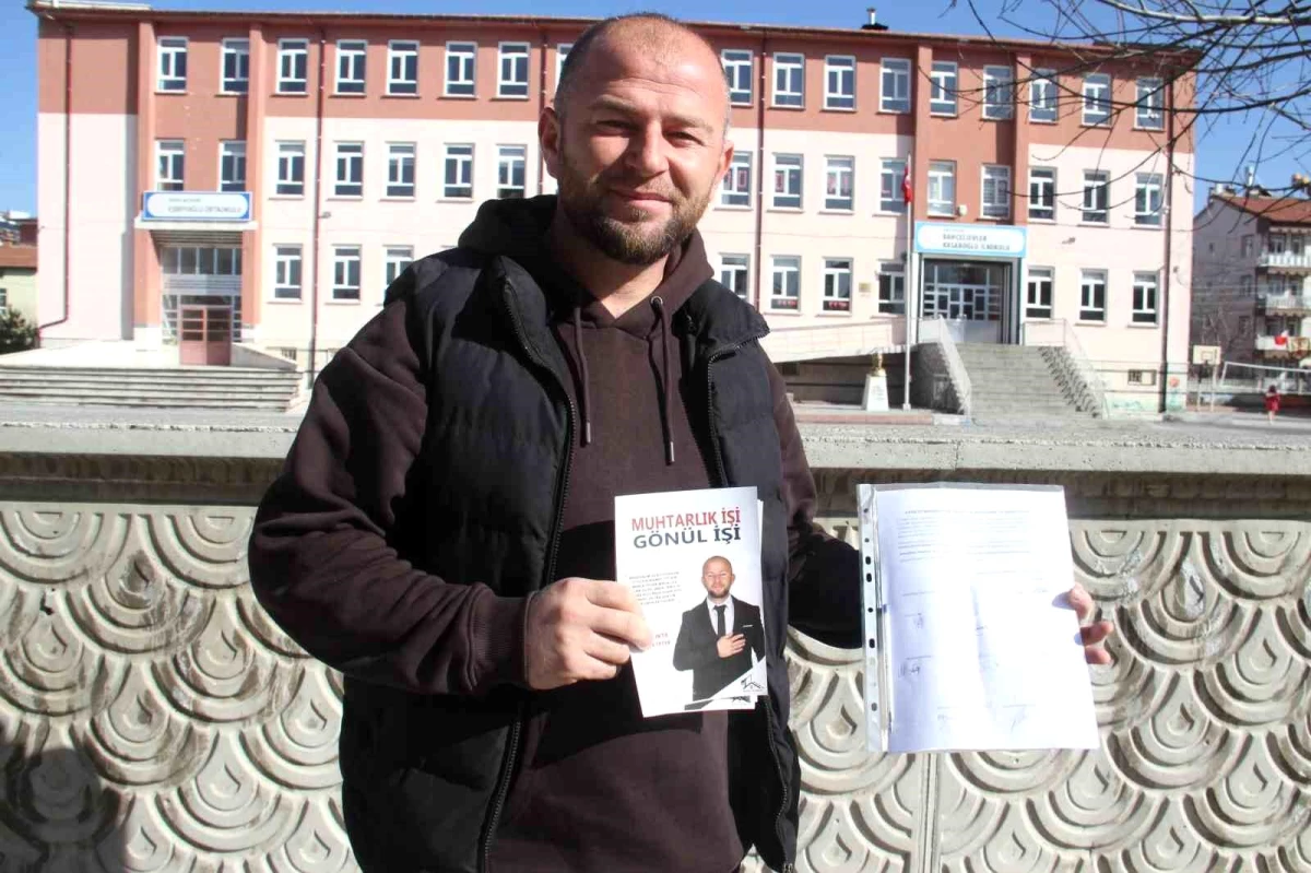 Muhtar Adayı Maaşını Okula Bağışlayacak