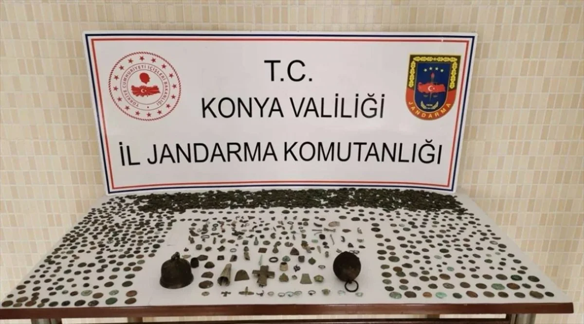 Konya'da tarihi eser operasyonu: 3 şüpheli gözaltına alındı
