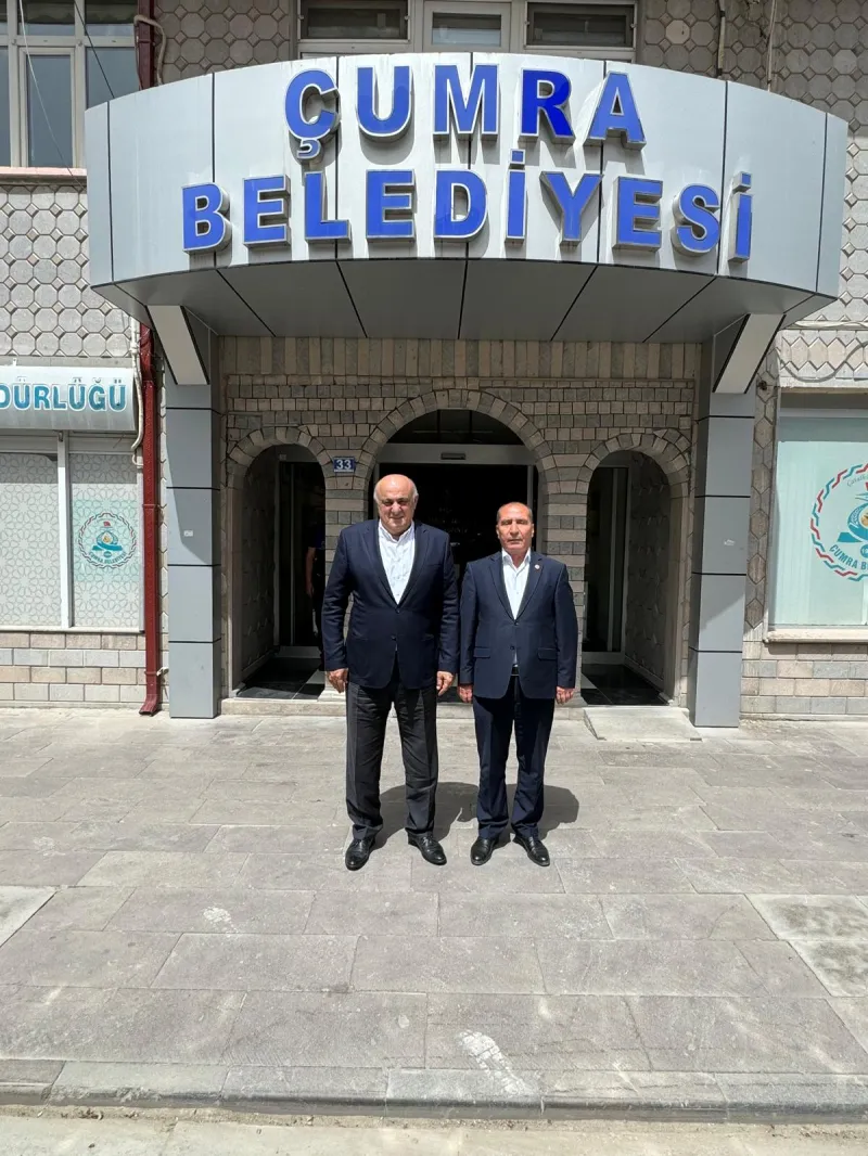 PANKOBİRLİK GENEL BAŞKANI RAMAZAN ERKOYUNCU'DAN ÇUMRA BELEDİYE BAŞKANI MEHMET AYDIN'A ZİYARET