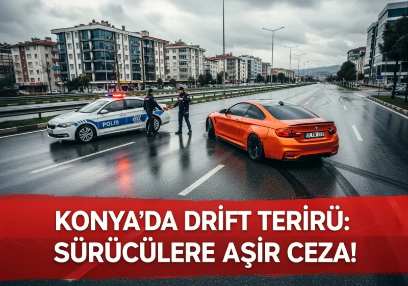 Konya'da Drift Terörü: Sürücülere Ağır Ceza!