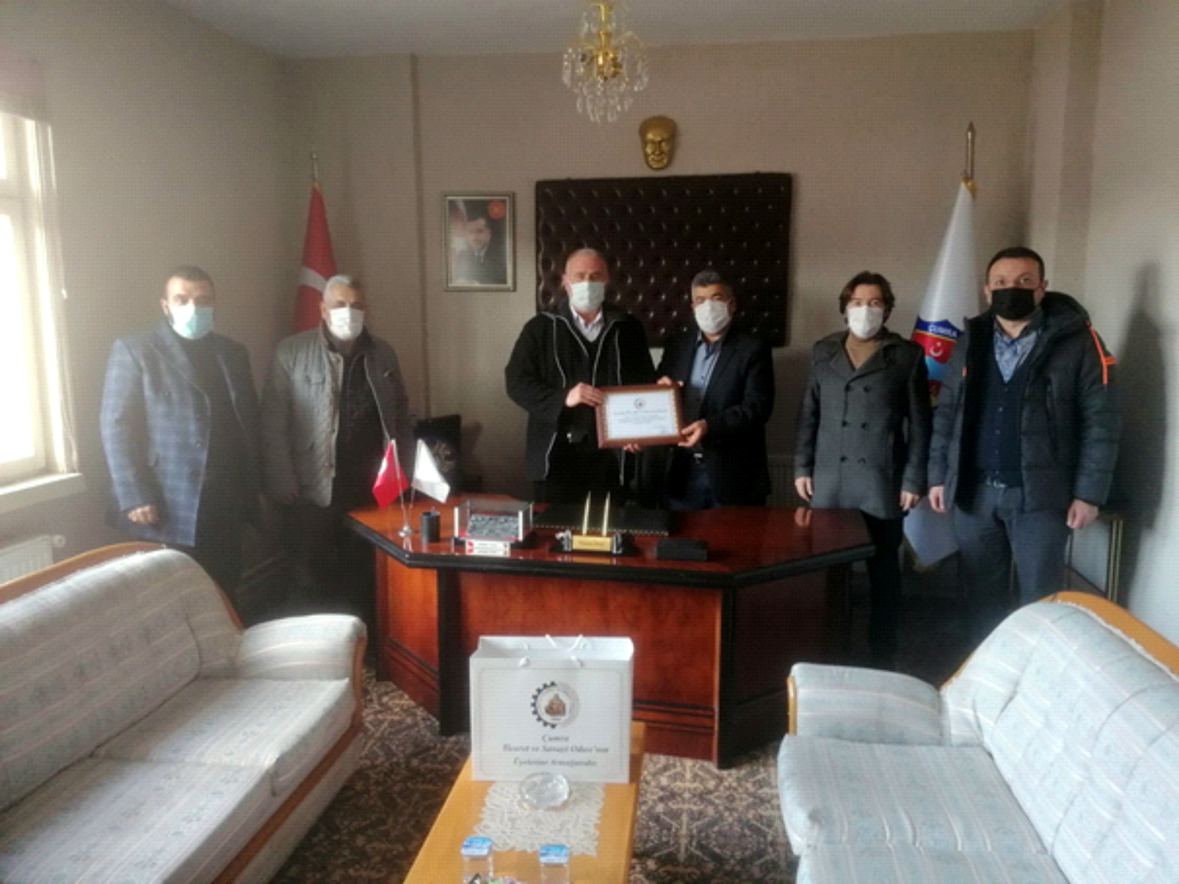 ÇUMRA TİCARET VE SANAYİ ODASINDAN ÇUMRA ŞOFÖRLER ODASINA ZİYARET