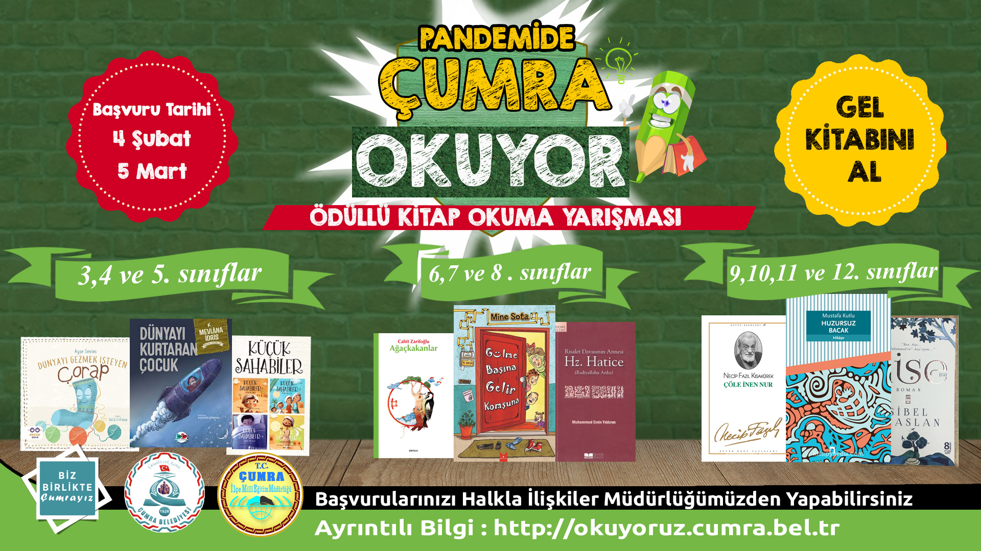 PANDEMİDE ÇUMRA OKUYOR