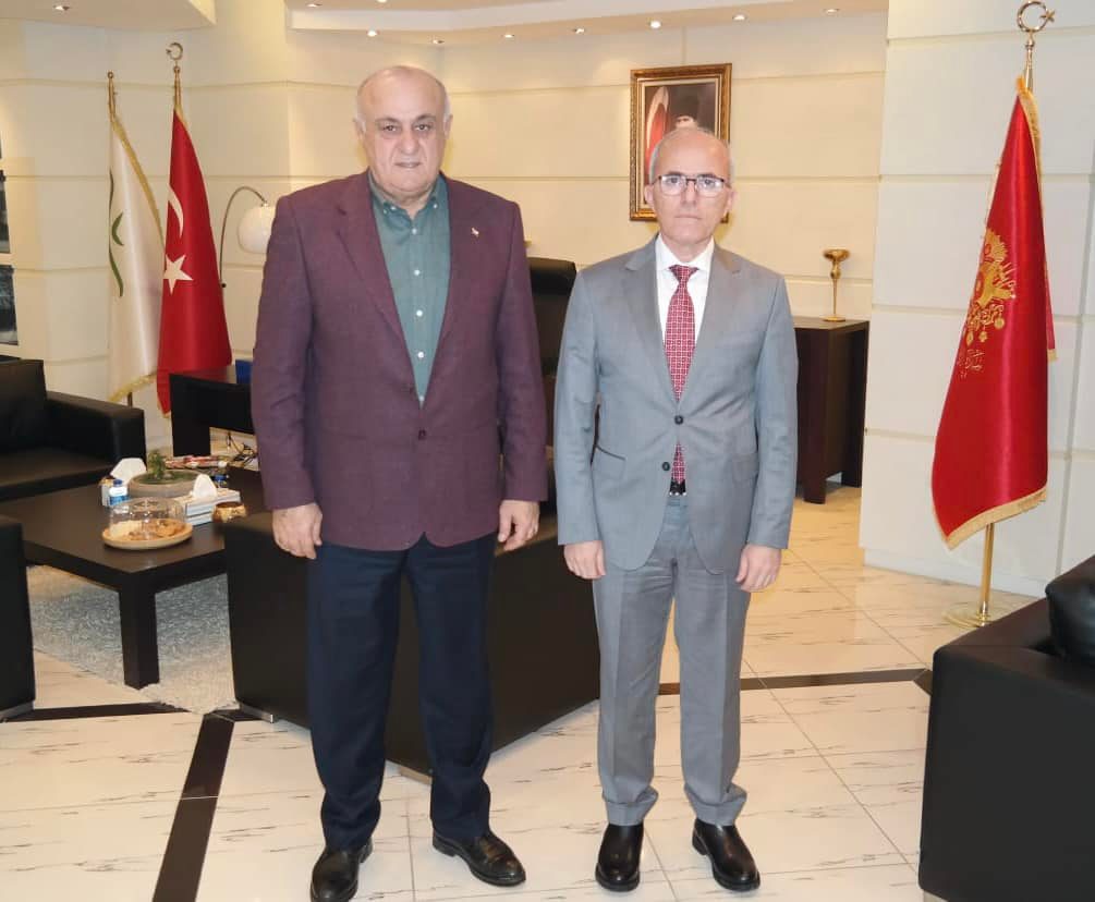 ÇUMRA BELEDİYE BAŞKANI CANDAN PANKOBİRLİK BAŞKANI ERKOYUNCU’YU ZİYARET ETTİ