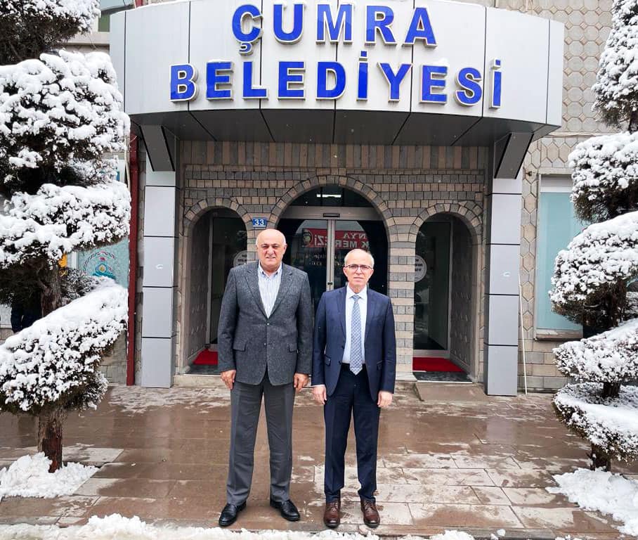 RAMAZAN ERKOYUNCU  ÇUMRA BELEDİYESİNİ ZİYARET ETTİ