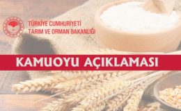 Tarım ve Orman Bakanlığından Kamuoyu Açıklaması;“TOPRAK MAHSULLERİ OFİSİ UN  REGÜLASYONUNA DEVAM EDECEKTİR”