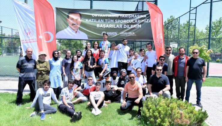 HAFTA SONU KARATAY ŞEHİR PARKI’NDA  ORYANTİRİNG HEYECANI VARDI