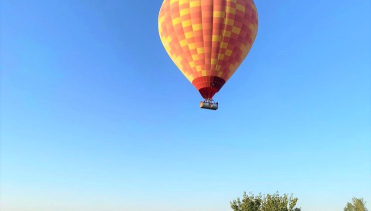 ÇATALHÜYÜKTE SICAK HAVA BALONU HAVALANDI