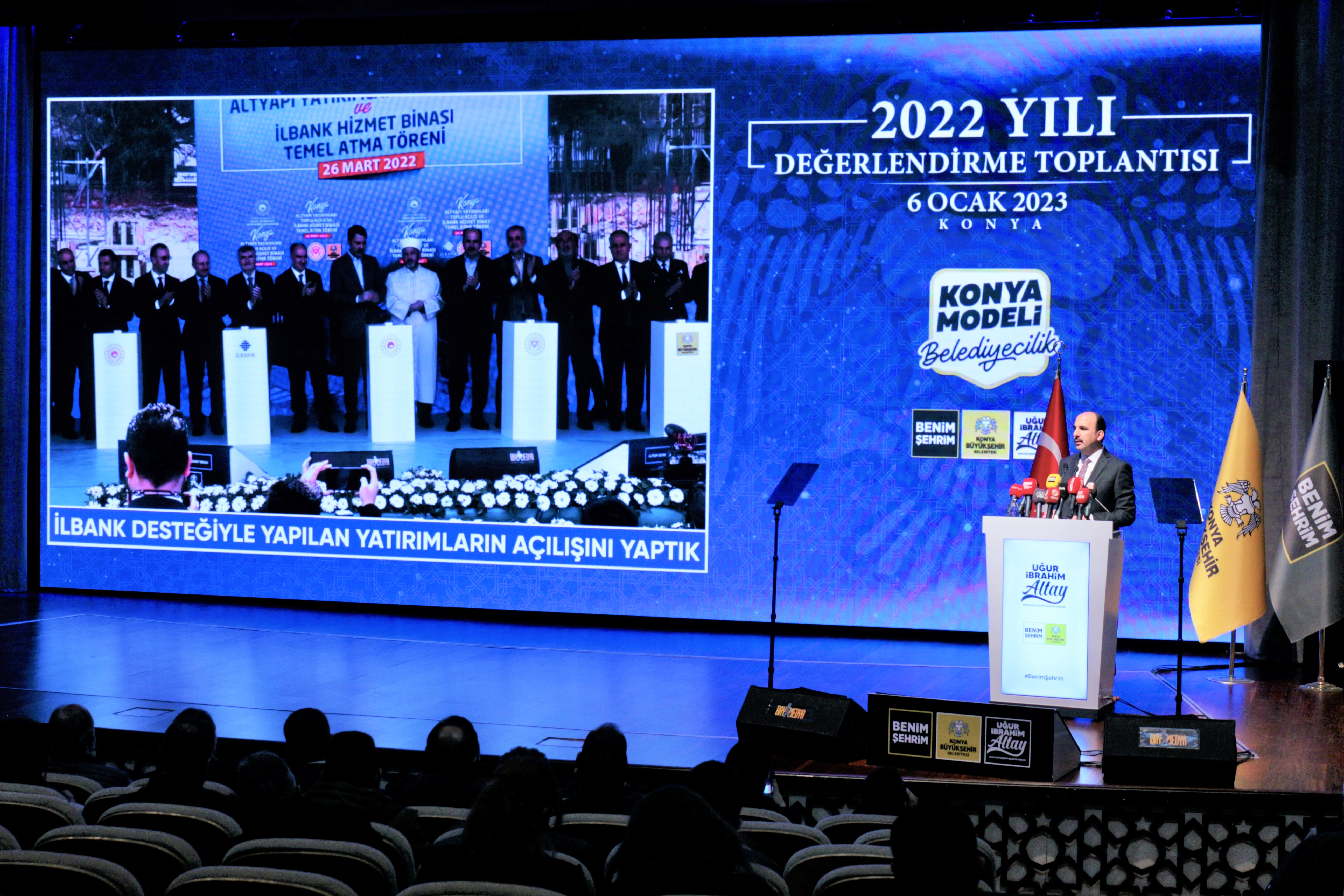 KONYA BÜYÜKŞEHİR BELEDİYE BAŞKANI ALTAY, BELEDİYENİN 2022 YILI ÇALIŞMALARINI DEĞERLENDİRDİ