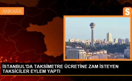 İstanbul’da Taksiciler Zam Talebiyle Eylem Yaptı