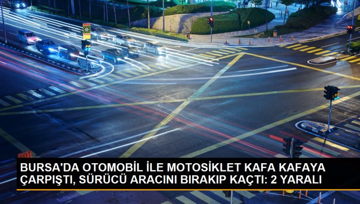 Orhangazi’de otomobil motosiklete çarptı, sürücü kaçtı